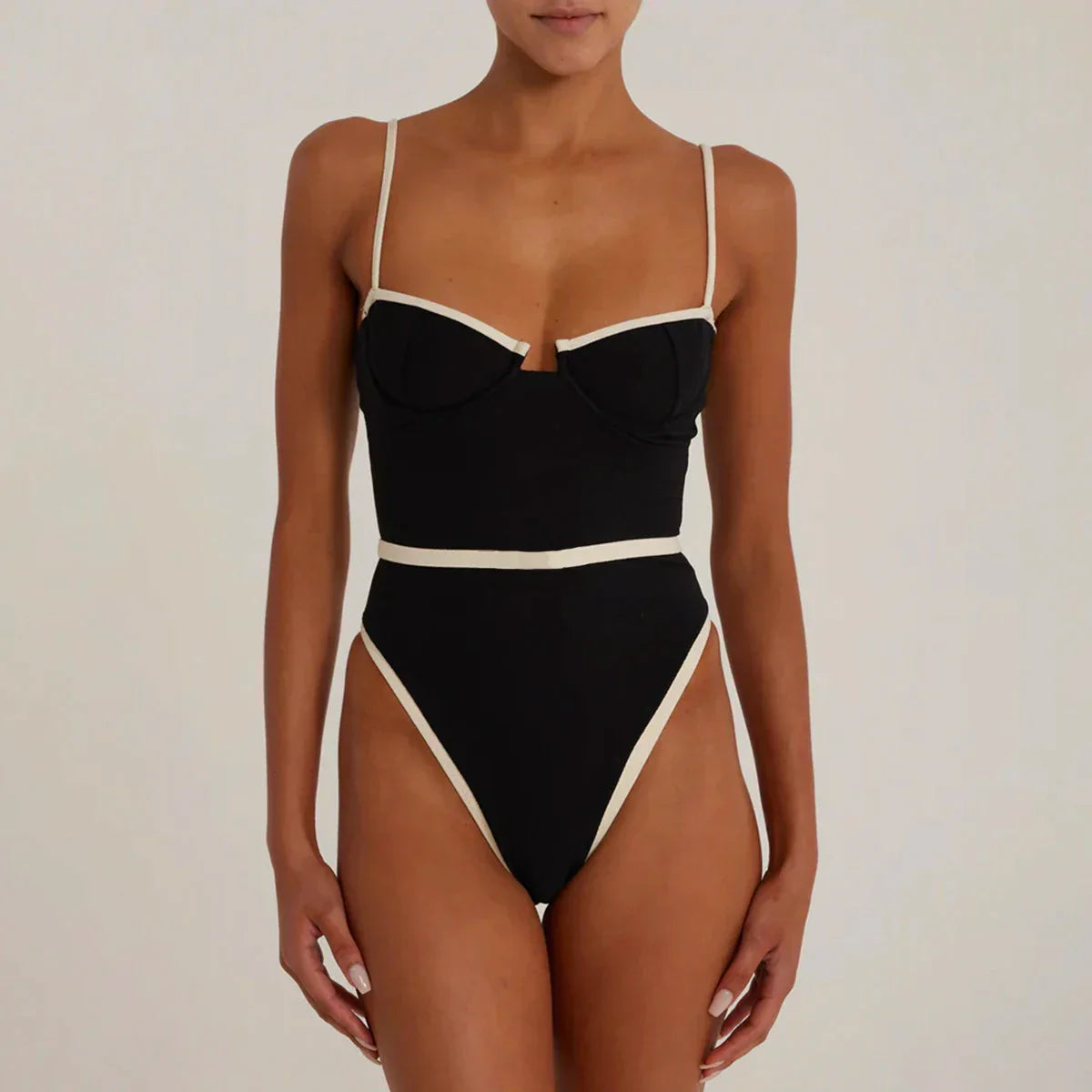 Riviera – Damen-Monokini mit hohem Bund – Ansicht 3