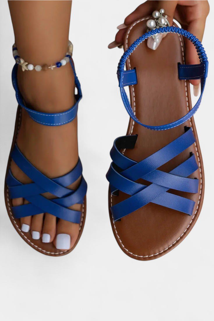 Flache Damen-Sandalen Romee mit Riemen – Ansicht 2