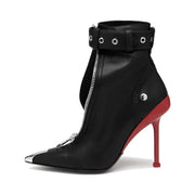Damen-Lederstiefeletten Valette mit Reißverschluss – Ansicht 2