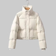 Sienna – Kurze Steppjacke für Damen mit hohem Kragen – Ansicht 2
