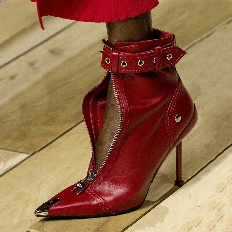 Valette – Lederstiefel für Damen mit Reißverschluss – Ansicht 5