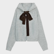 Aubryn – Damen-Hoodie mit Knoten vorne – Ansicht 5