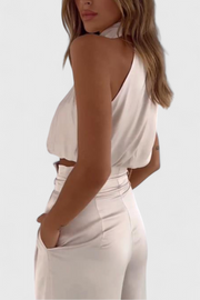 Sommerliches Damen-Set Helira mit ärmellosem Top und weiter Hose – Ansicht 5