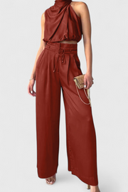 Sommerliches Damen-Set Helira mit ärmellosem Top und weiter Hose