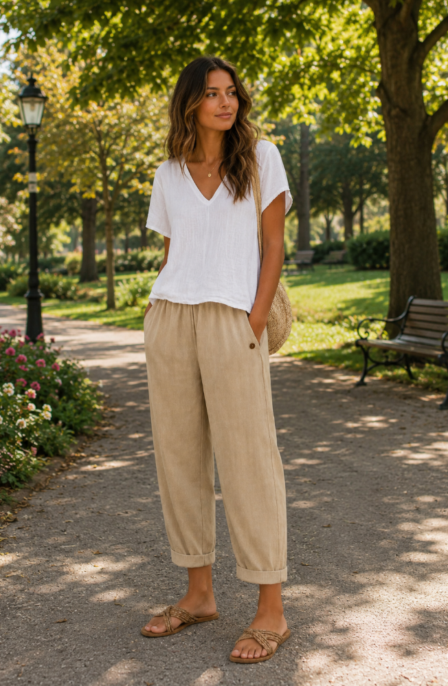 Monika | Luftige Damenhose – Ansicht 7