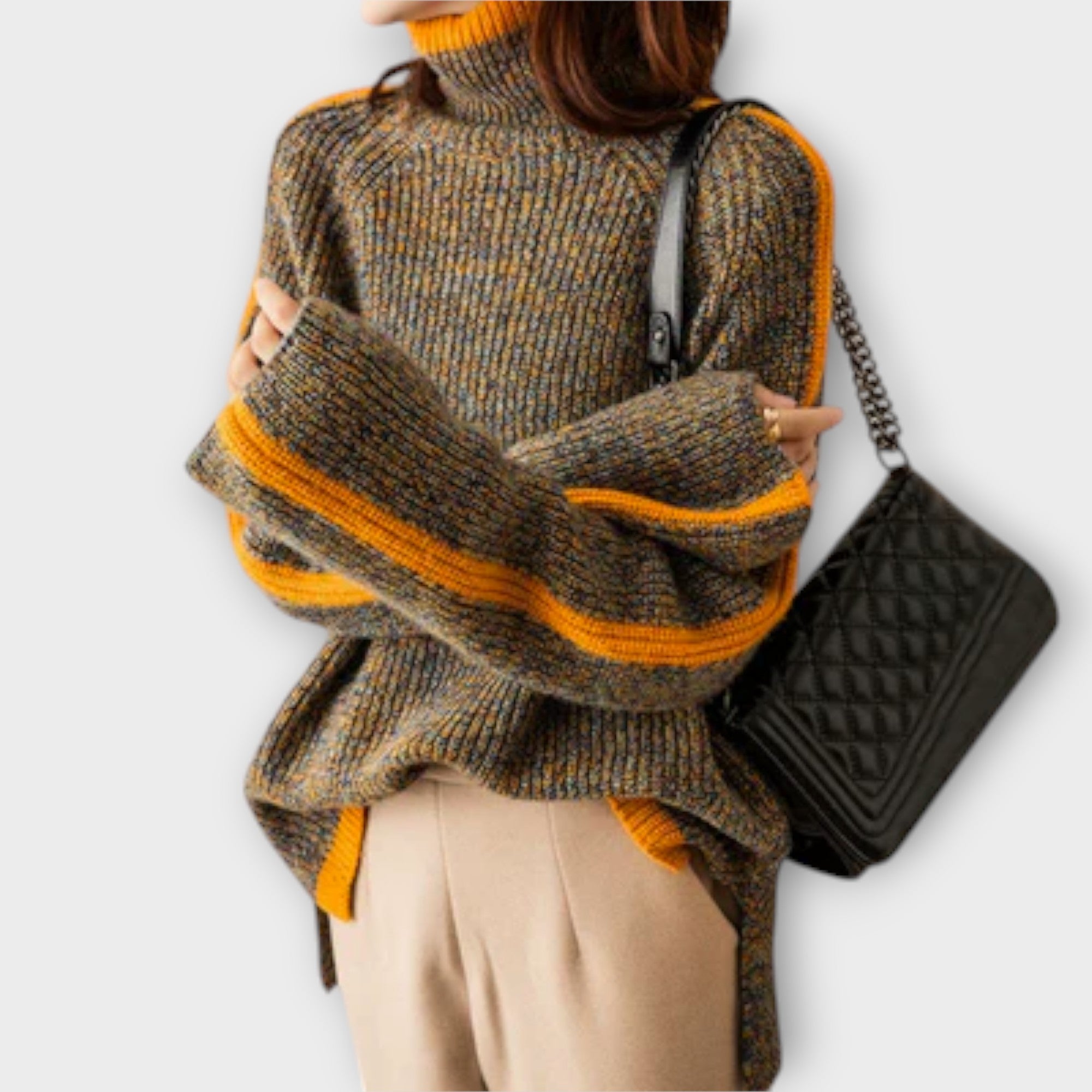 Breseis - Vintage-Rollkragenpullover