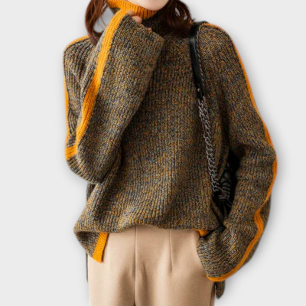 Breseis - Vintage-Rollkragenpullover