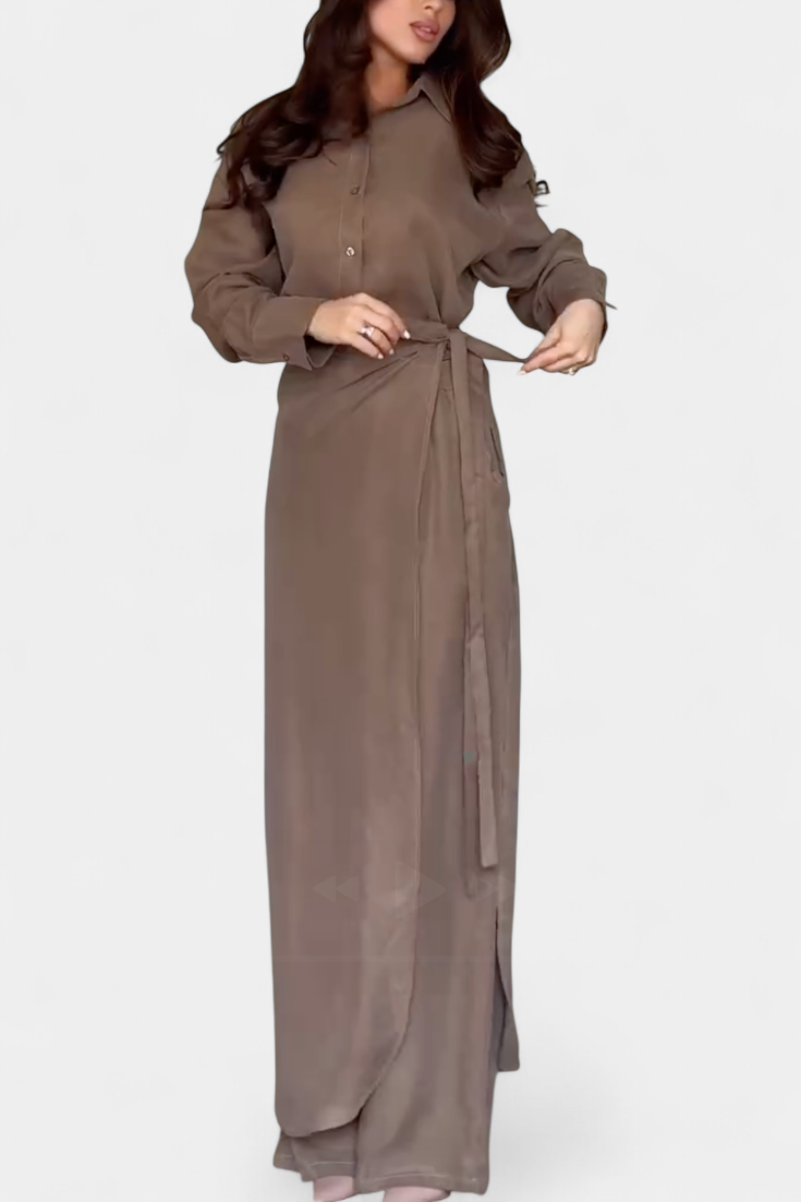 Damen-Set Marisol mit lockerem Hemd und Hosenrock – Ansicht 5