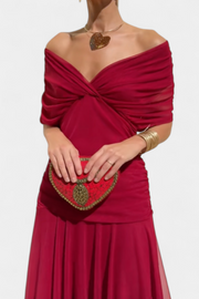 Florales Damen-Maxikleid Alondra mit V-Ausschnitt – Ansicht 8