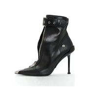 Damen-Lederstiefeletten Valette mit Reißverschluss – Ansicht 9