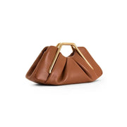 Martha – Clutch-Tasche mit goldenem sechseckigem Griff – Ansicht 4