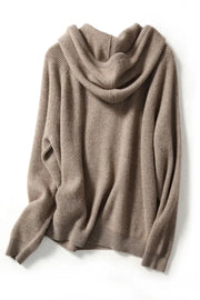 Penny – Damen-Kaschmirstrickoberteil mit Kapuze – Ansicht 8