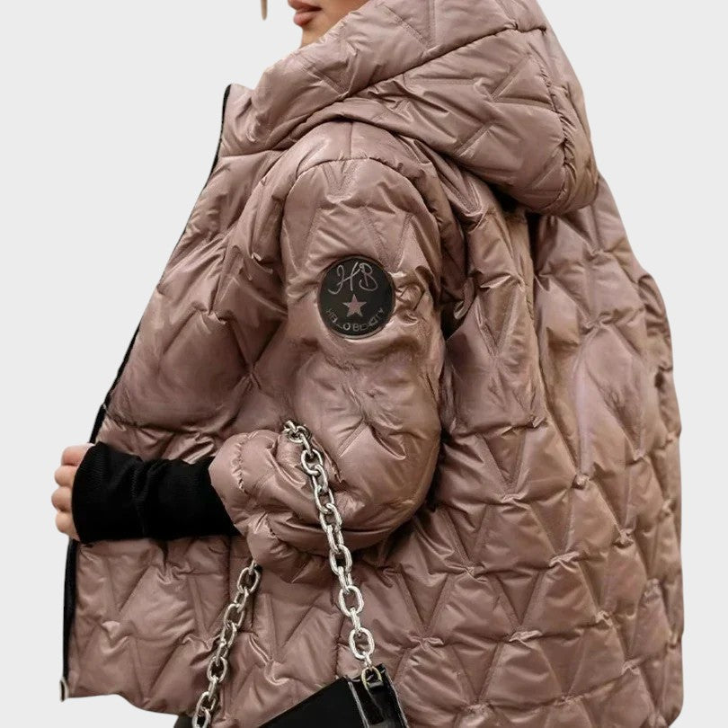 Lunara – Warme leichte Stepp-Winterjacke für Damen mit Kapuze – Ansicht 7