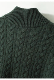 Liza – Kaschmirpullover für Damen mit Zopfmuster und Knöpfen – Ansicht 21
