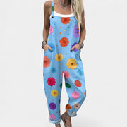 Luftiger Damen-Jumpsuit Dionysoula mit Blumenmuster – Ansicht 7