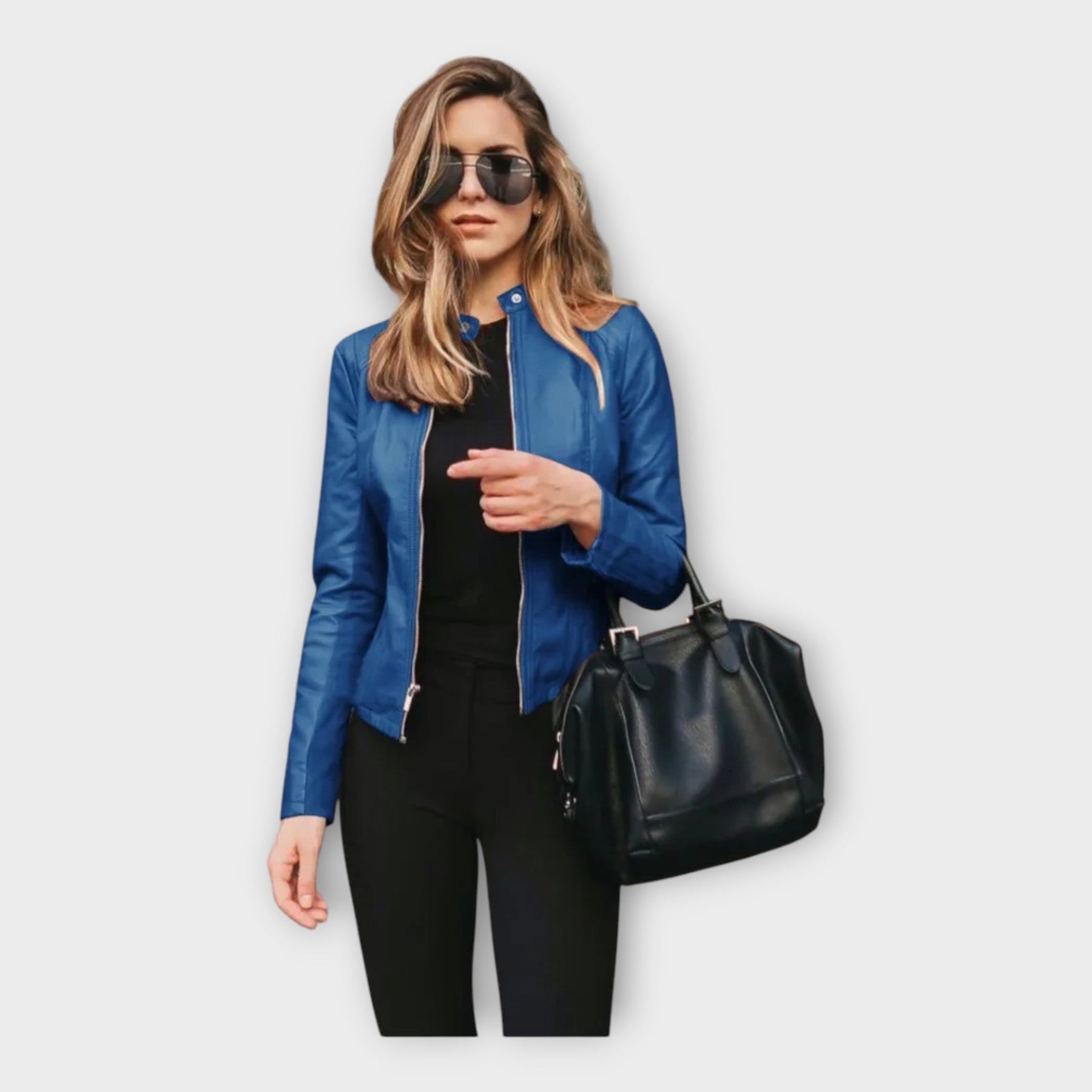 Valerie – Moderne Lederjacke für Damen – Ansicht 6