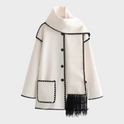 Fiora – Wollmantel für Damen mit Quastendetail – Ansicht 5