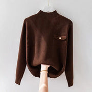 Eleganter Strickrollkragenpullover für Damen – Ansicht 6