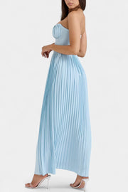 Seraphina – Plissiertes trägerloses Damenkleid mit Bustier – Ansicht 2
