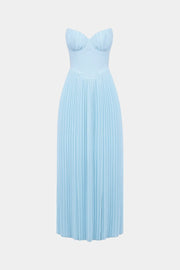 Seraphina – Plissiertes trägerloses Damenkleid mit Bustier – Ansicht 5
