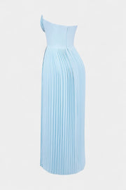 Seraphina – Plissiertes trägerloses Damenkleid mit Bustier – Ansicht 6