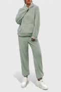 Γυναικείο teddy lounge σετ Billie με oversized φούτερ και παντελόνι