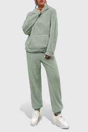 Billie – Weiches Teddy-Lounge-Set für Damen mit Oversize-Sweatshirt und Hose