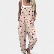 Luftiger Damen-Jumpsuit Dionysoula mit Blumenmuster – Ansicht 8