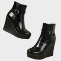 Γυναικεία μποτάκια πλατφόρμα Selene wedge