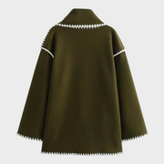 Fiora – Wollmantel für Damen mit Quastendetail – Ansicht 2