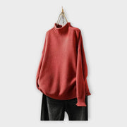 Strickpullover für Damen mit hohem Kragen – Ansicht 8