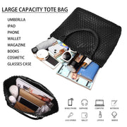 Lana – Handgefertigte Schultertasche aus gestricktem Leder – Ansicht 9