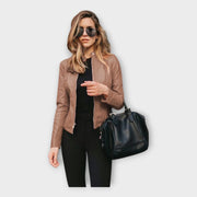 Valerie – Moderne Lederjacke für Damen – Ansicht 10