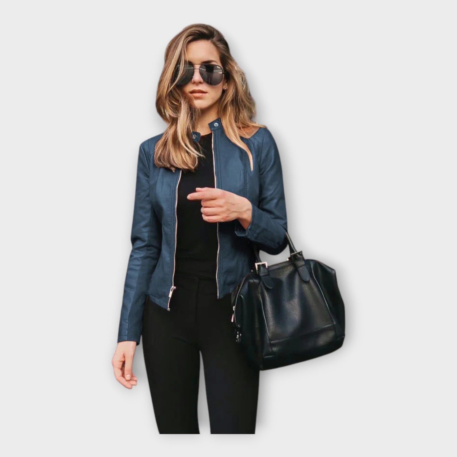 Valerie – Moderne Lederjacke für Damen – Ansicht 11