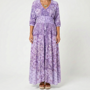 Shelia - Langes Sommerkleid Mit Floralem Muster