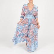 Shelia - Langes Sommerkleid Mit Floralem Muster
