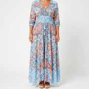 Shelia - Langes Sommerkleid Mit Floralem Muster