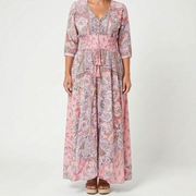 Shelia - Langes Sommerkleid Mit Floralem Muster