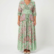 Shelia - Langes Sommerkleid Mit Floralem Muster