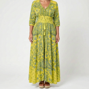 Shelia - Langes Sommerkleid Mit Floralem Muster