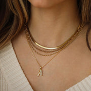 Glänzende Schlangenkette für Damen – Ansicht 4