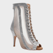Agnes – Offene Damenschuhe mit Schnürung und Mesh – Ansicht 6
