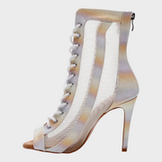 Agnes – Offene Damenschuhe mit Schnürung und Mesh – Ansicht 12