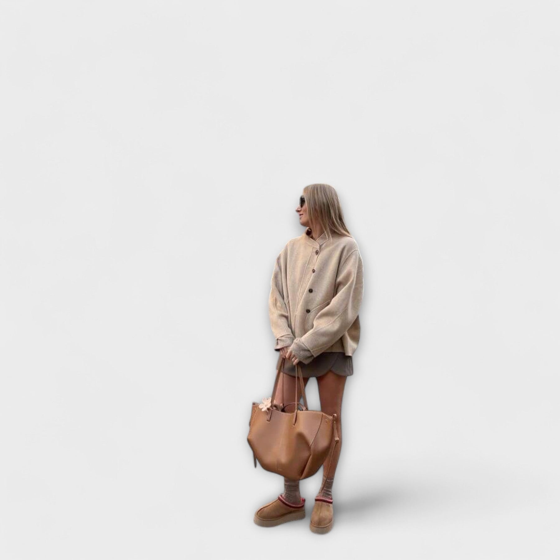Xoni – Vintage-Lederschultertasche für Damen – Ansicht 5