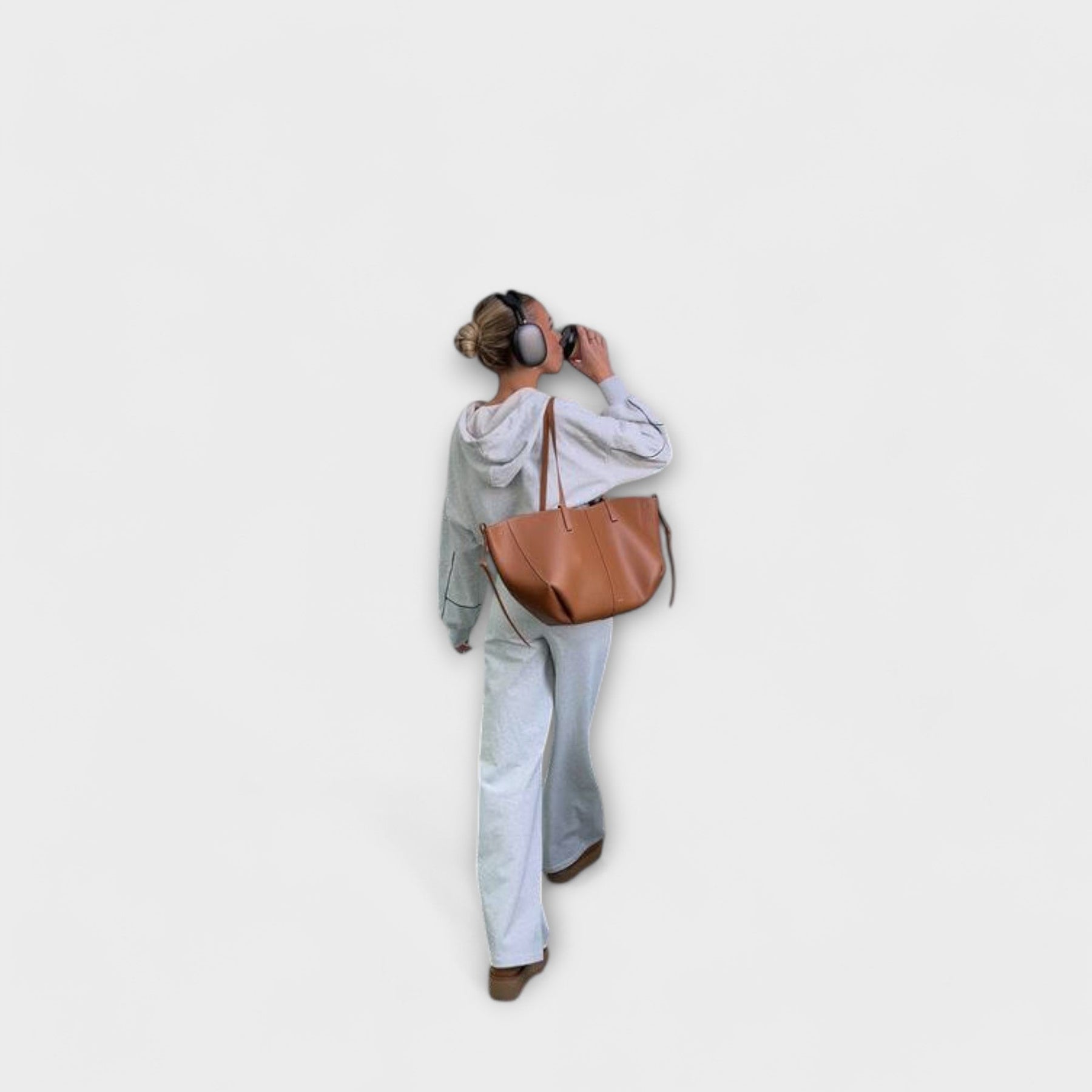 Xoni – Vintage-Lederschultertasche für Damen – Ansicht 7