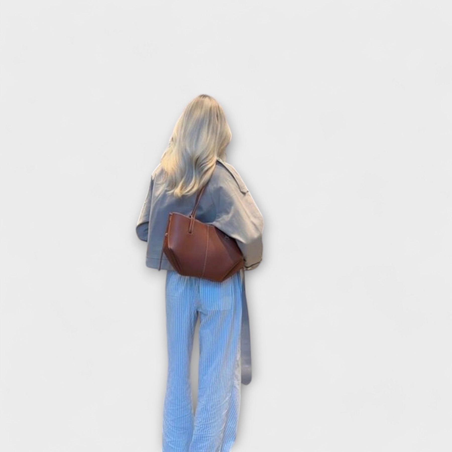 Xoni – Vintage-Lederschultertasche für Damen – Ansicht 9