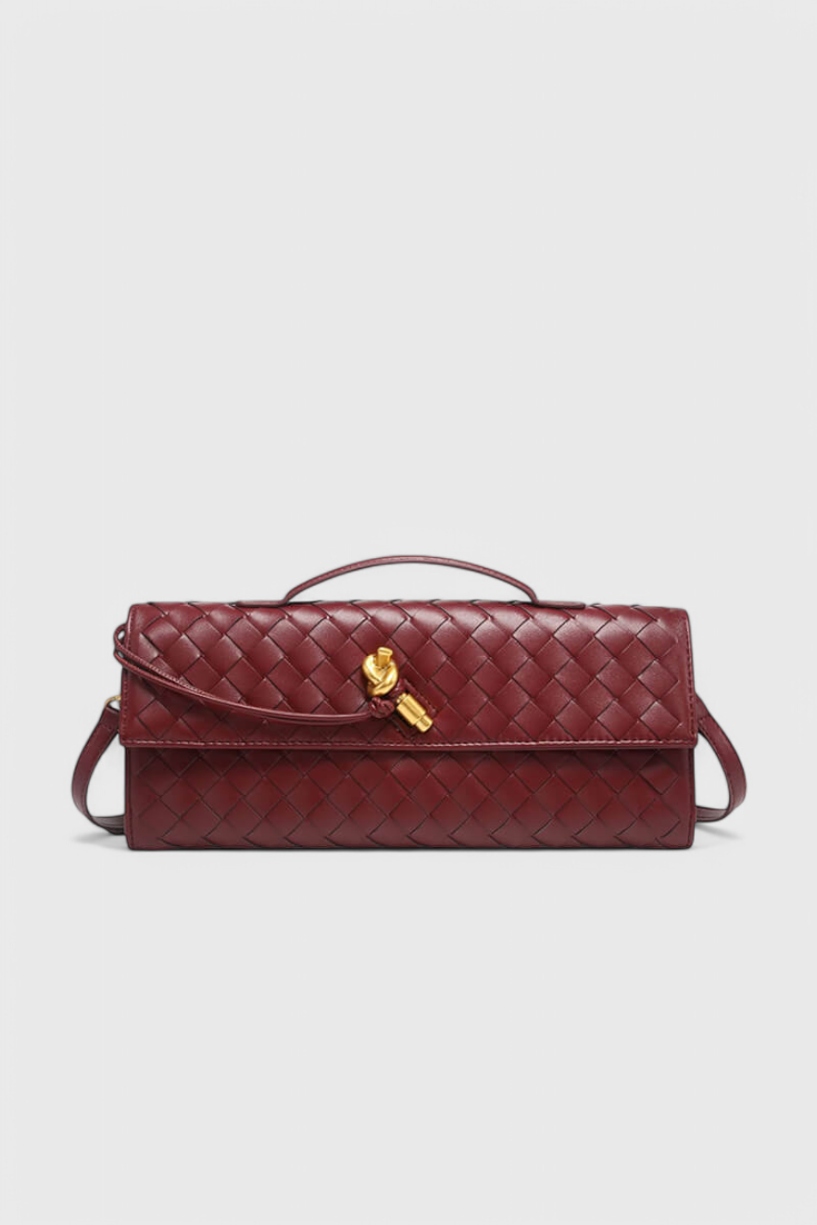 Melanie – Clutch-Tasche mit goldenem Knotendetail – Ansicht 6