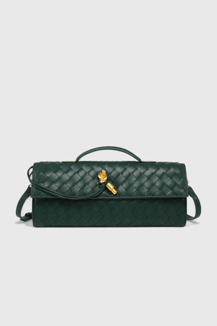 Melanie – Clutch-Tasche mit goldenem Knotendetail