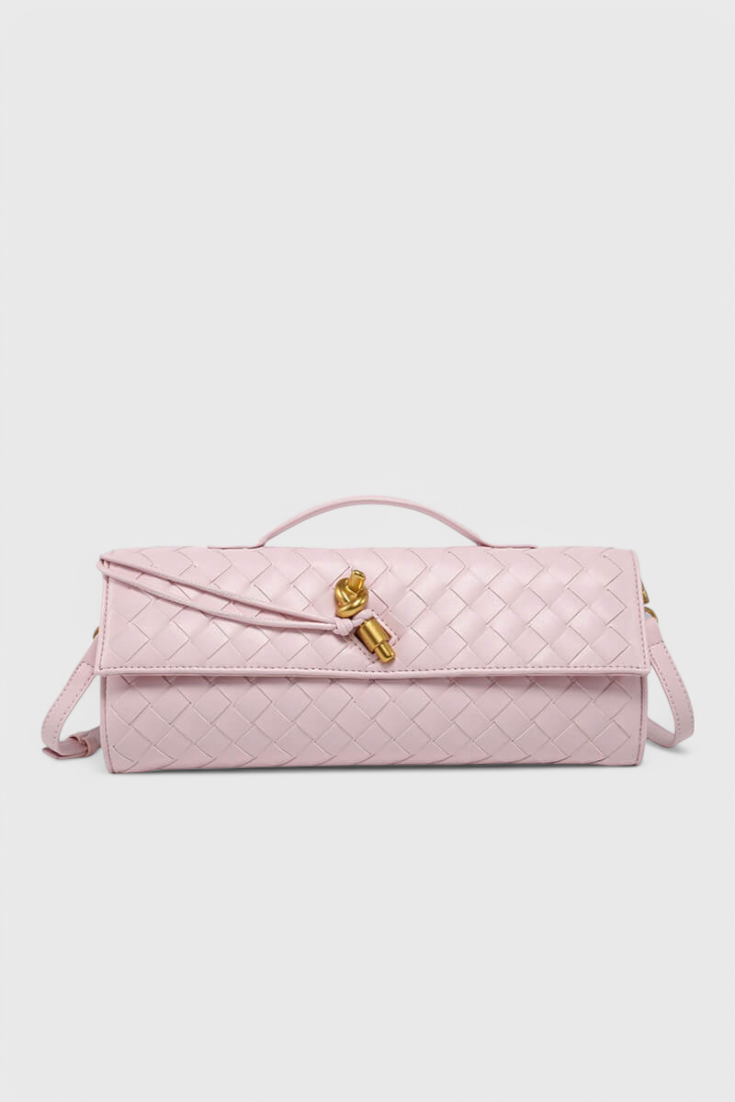 Melanie – Clutch-Tasche mit goldenem Knotendetail – Ansicht 8