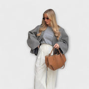 Xoni – Vintage-Lederschultertasche für Damen – Ansicht 10